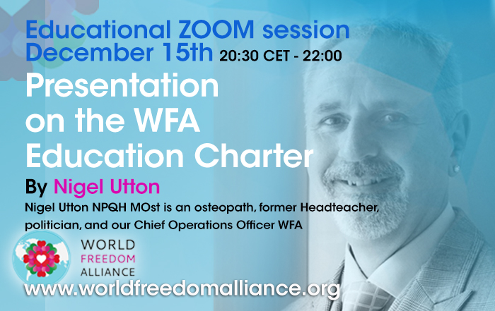Educational Zoom WFA session December 15th